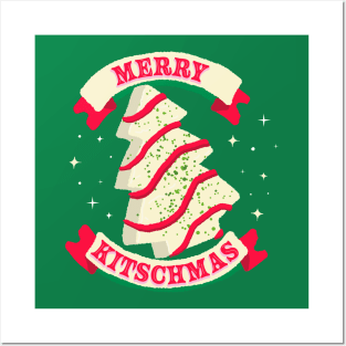 Merry Kitschmas with cake tree Posters and Art